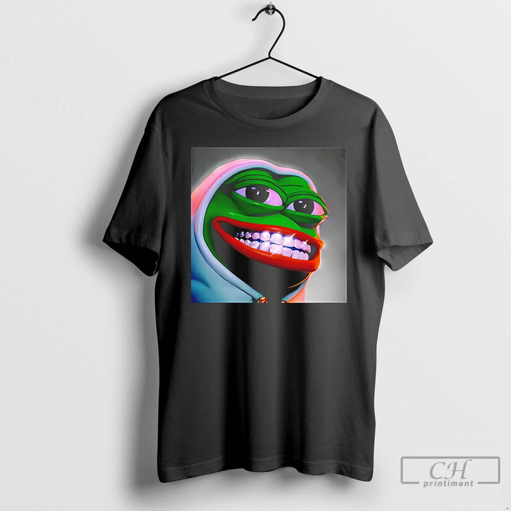 Premium Pepe The Frog Diamond Teeth