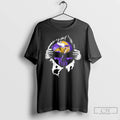 Premium Ripped From The Chest Skull Deep Minnesota Vikings Till The Grave T Shirts Sweater