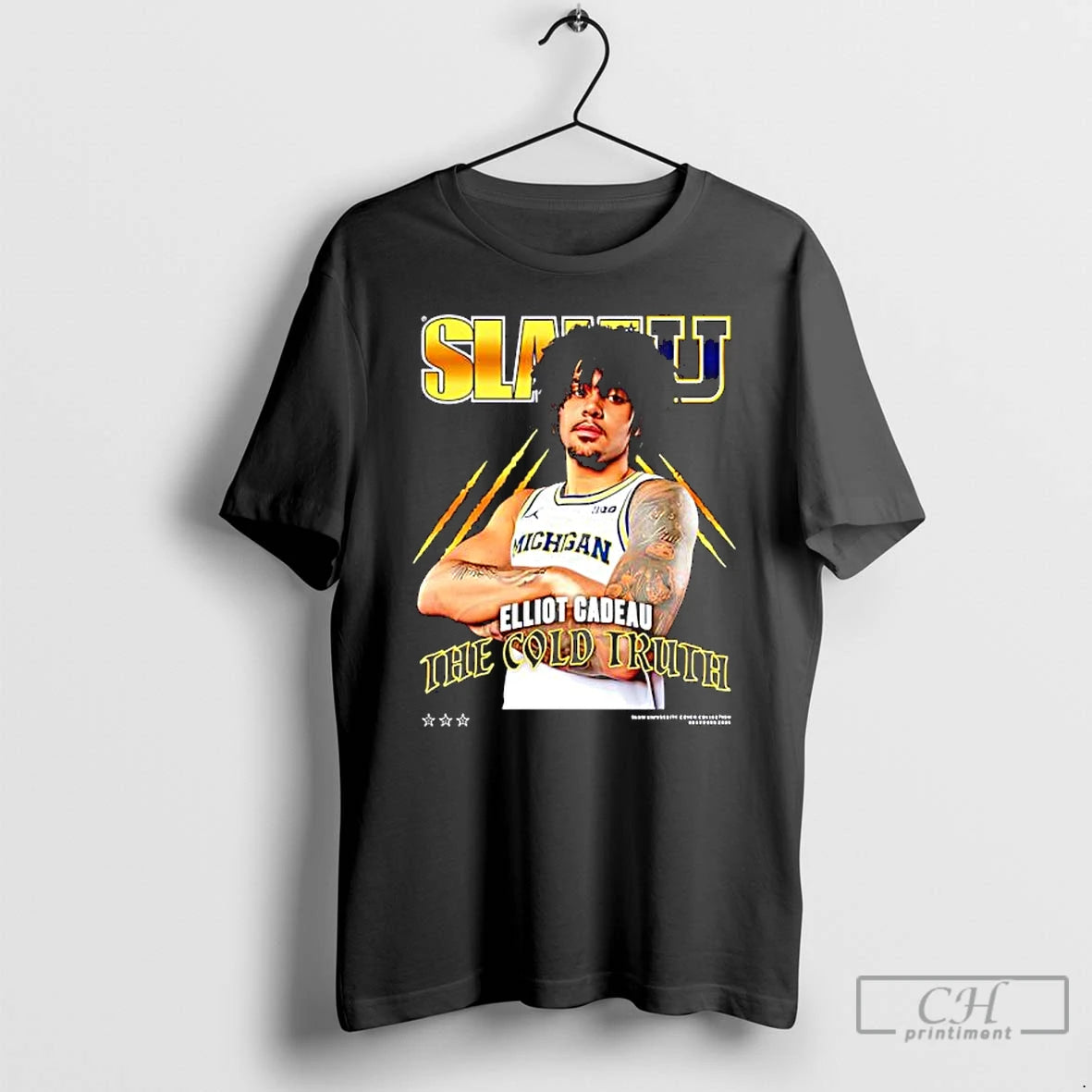 Premium Slam Elliot Cadeau The Cold Truth Michigan Jersey