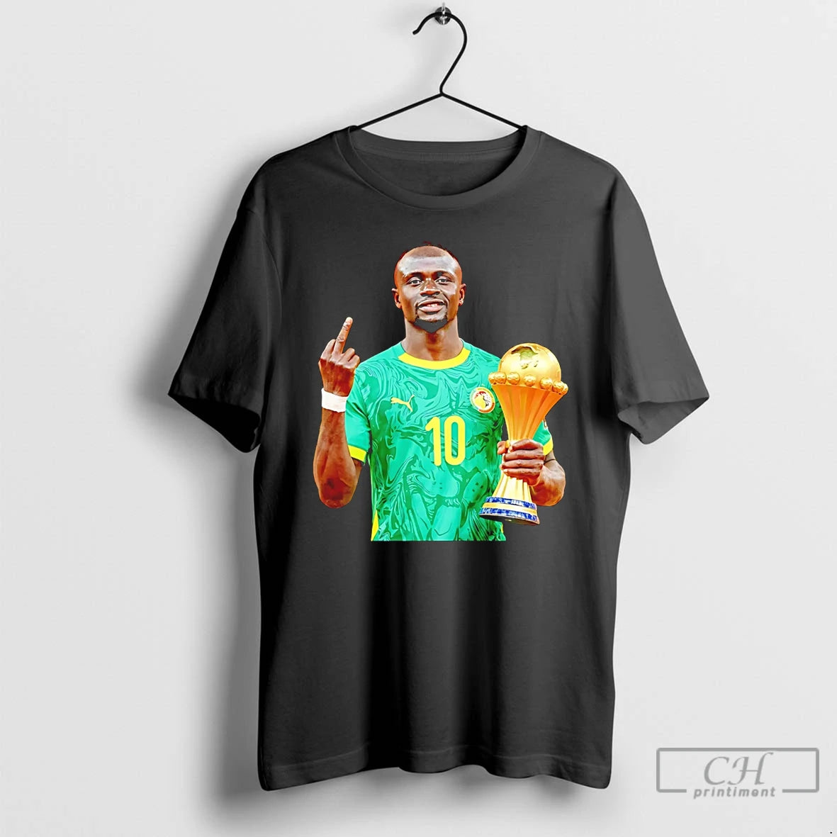 Premium Sadio Mane Senegal 2026 Champions Middle Finger Trophy