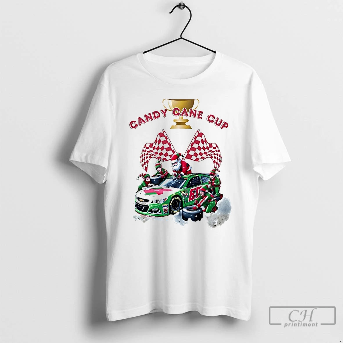 Premium Santa Claus Candy Cane Cup Racing Car Christmas