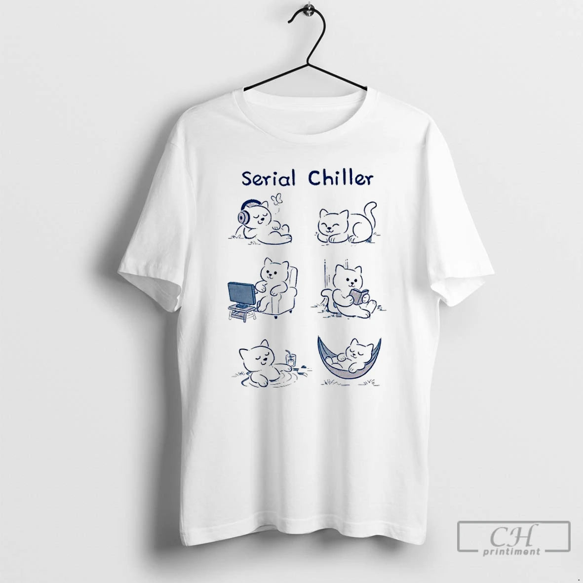 Premium Serial Chiller Cats Meme