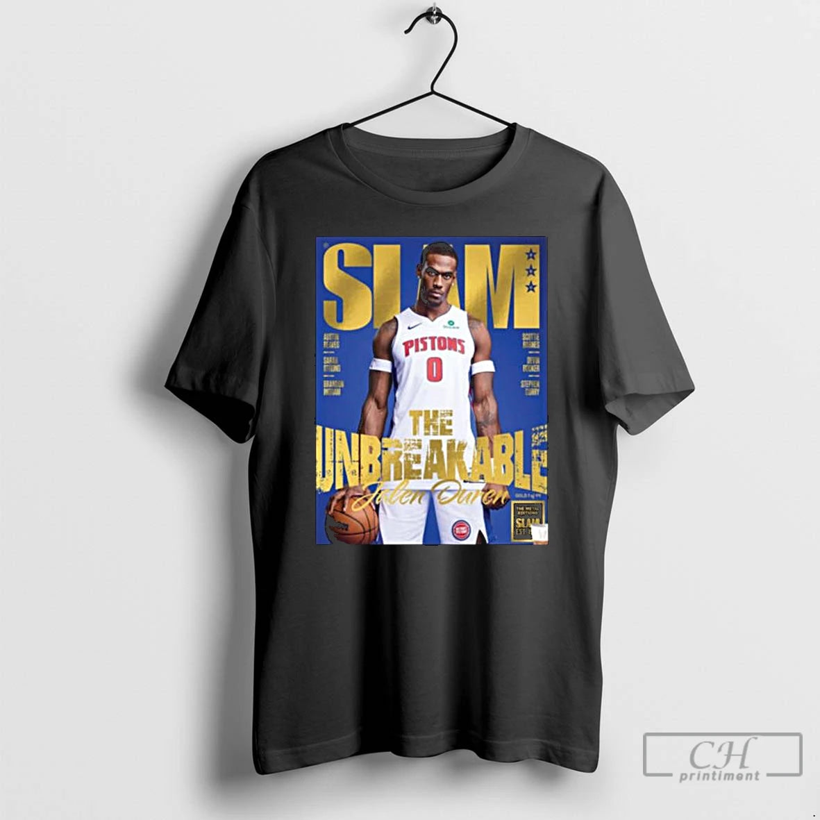 Premium Slam 260 Gold Metal Cover Jalen Duren Magazine The Unbreakable Nba T Shirts Sweater
