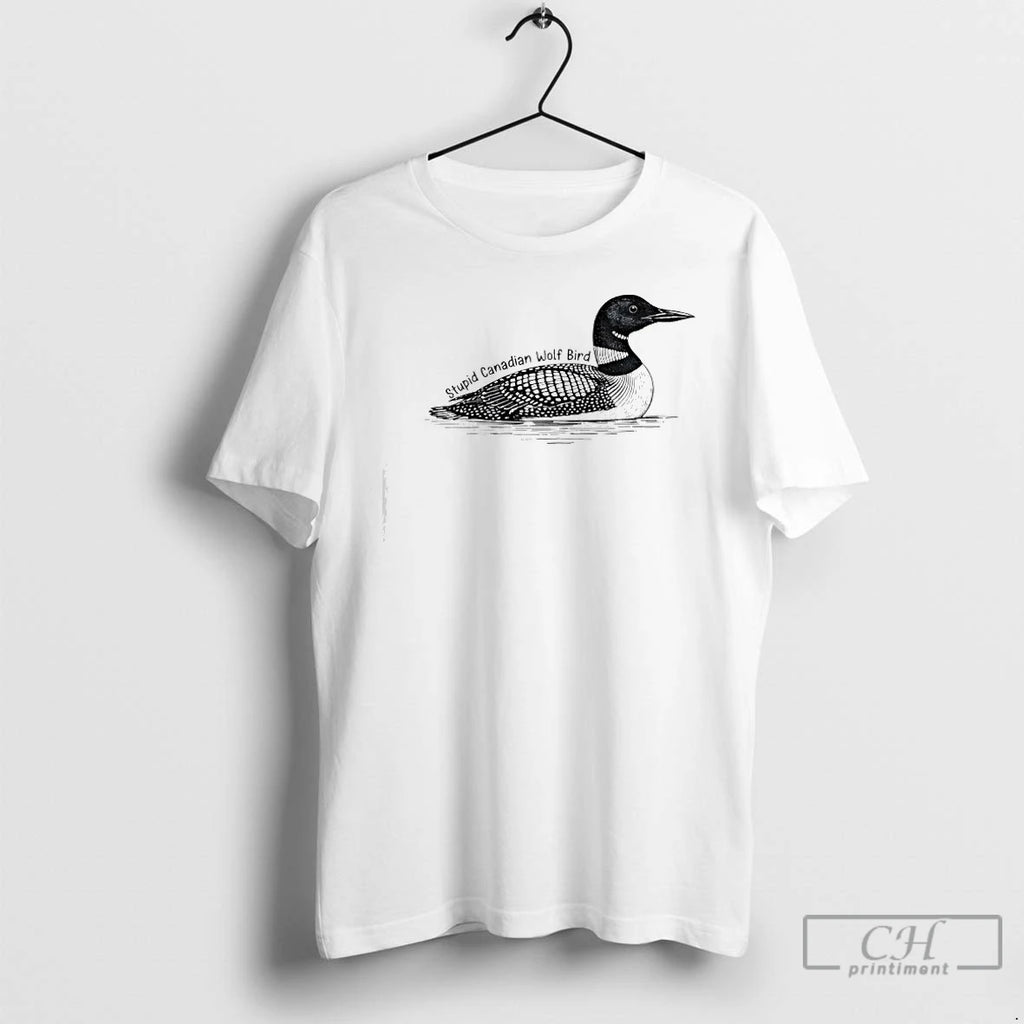 Premium Stupid Canadian Wolf Bird Duck Graphic