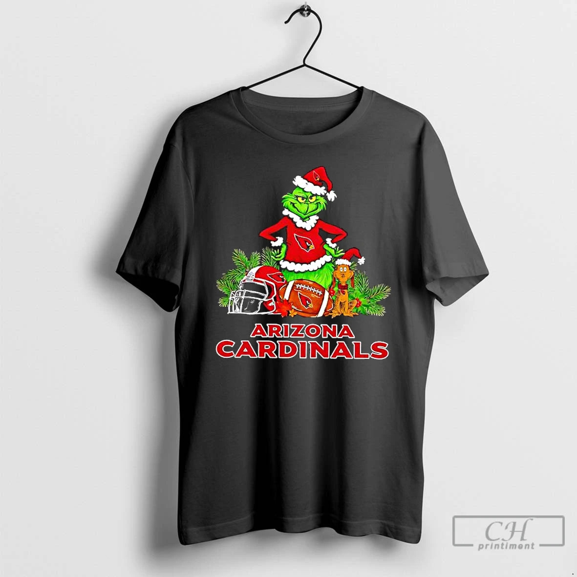 Premium The Grinch And Max Arizona Cardinals Christmas Helmet Items