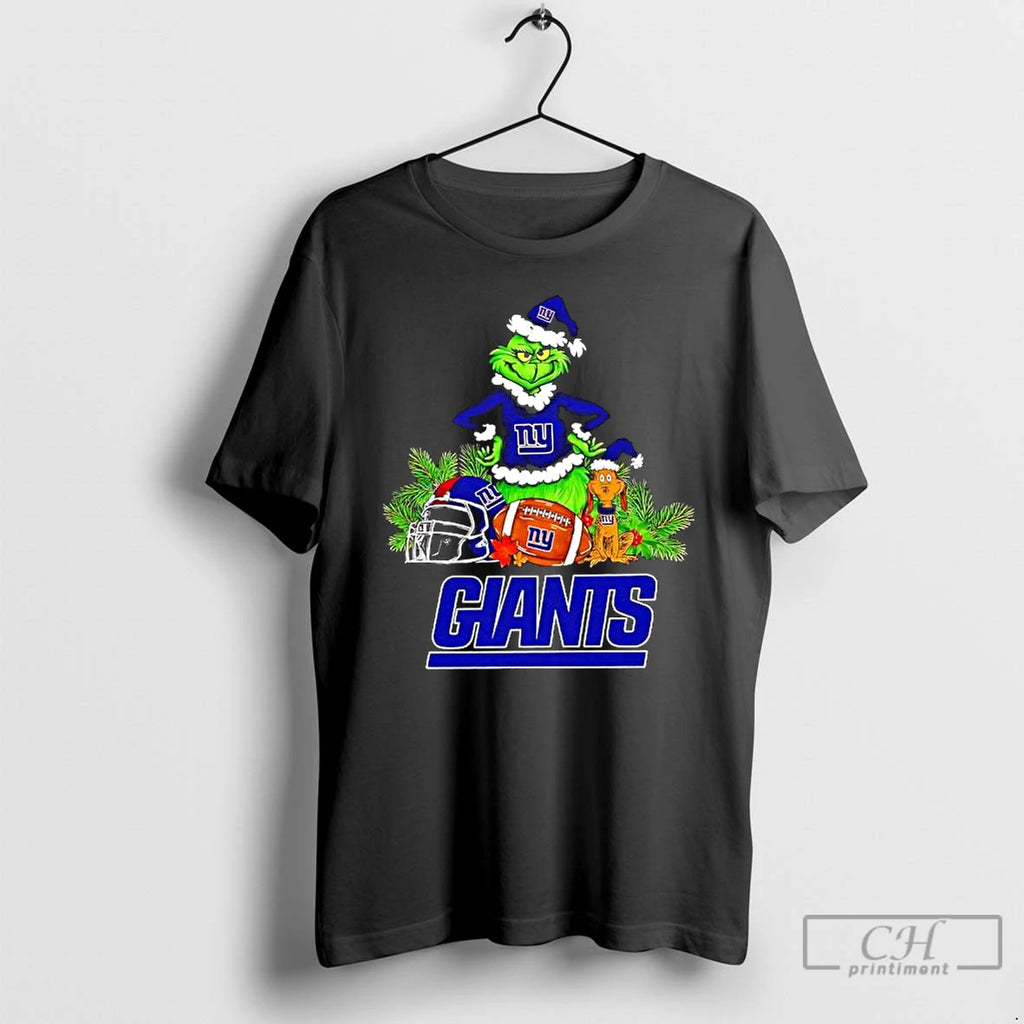 Premium The Grinch And Max New York Giants Christmas Helmet Items