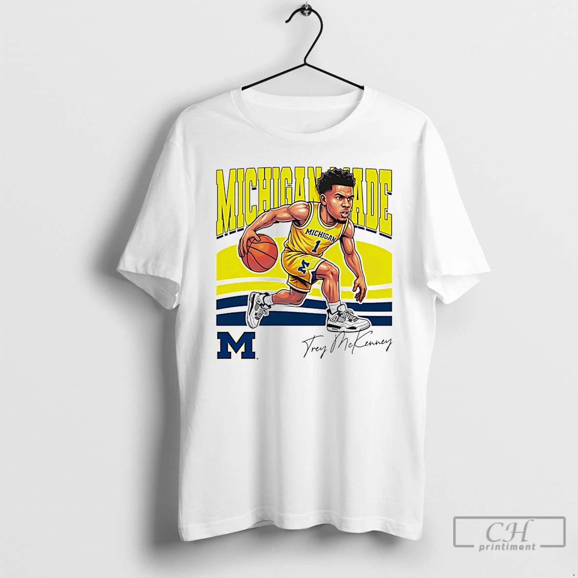 Premium Trey Mckenney Michigan Wolverines Made Caricature