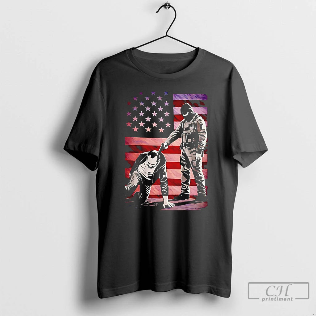 Premium Trumps America Anti Ice Usa Flag