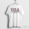 Premium Usa Est 1776 Floral Graphic