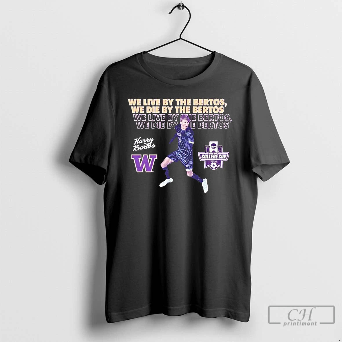 Premium We Live And We Die By The Harrison Bertos Washington Huskies T Shirts Sweater