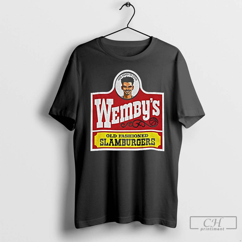 Premium Wembanyama San Antonio Wendys Parody Wembys Slamburgers