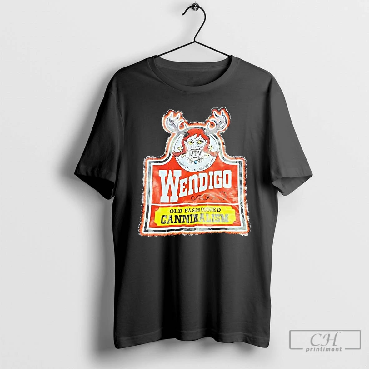 Premium Wendigo Old Fashioned Cannibalism Wendys Parody