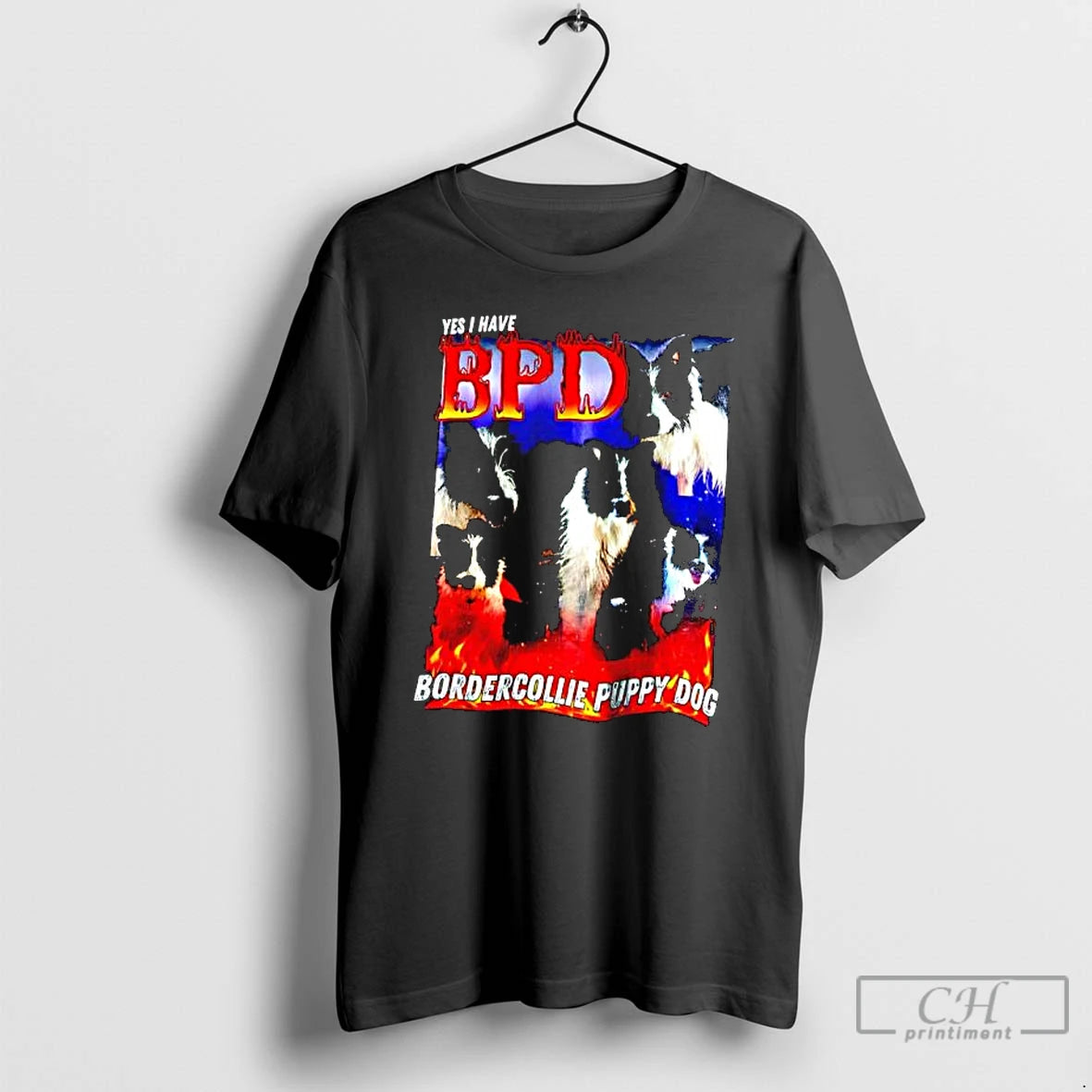 Premium Yes I Have Bpd Bordercollie Puppy Dog Graphic