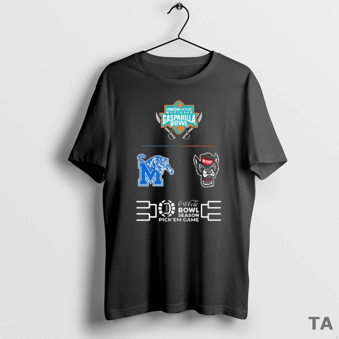 Top 2025 Union Home Mortgage Gasparilla Bowl Nc State Wolfpack Vs Memphis Tigers Logos