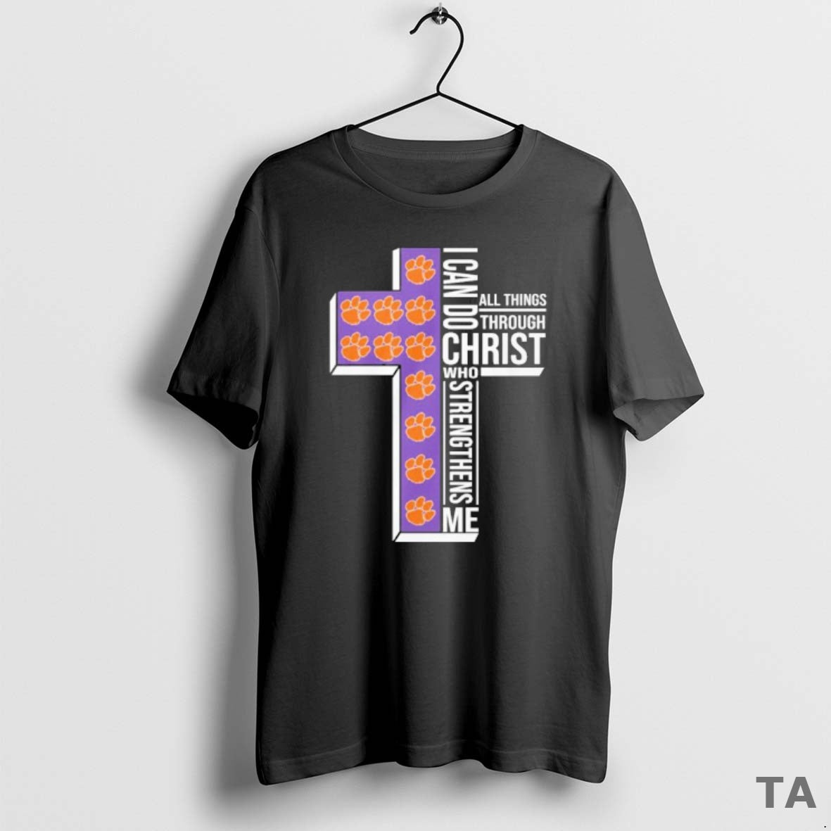 Top Clemson Basketball Logo I Can Do All Things Through Christ Who Strengthens Me