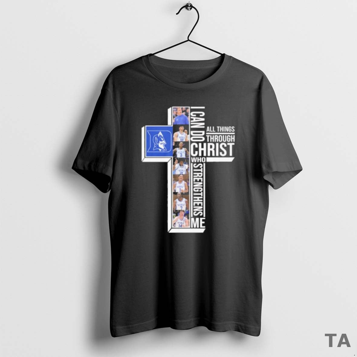 Top Duke Mens Basketball I Can Do All Things Through Christ Who Strengthens Me