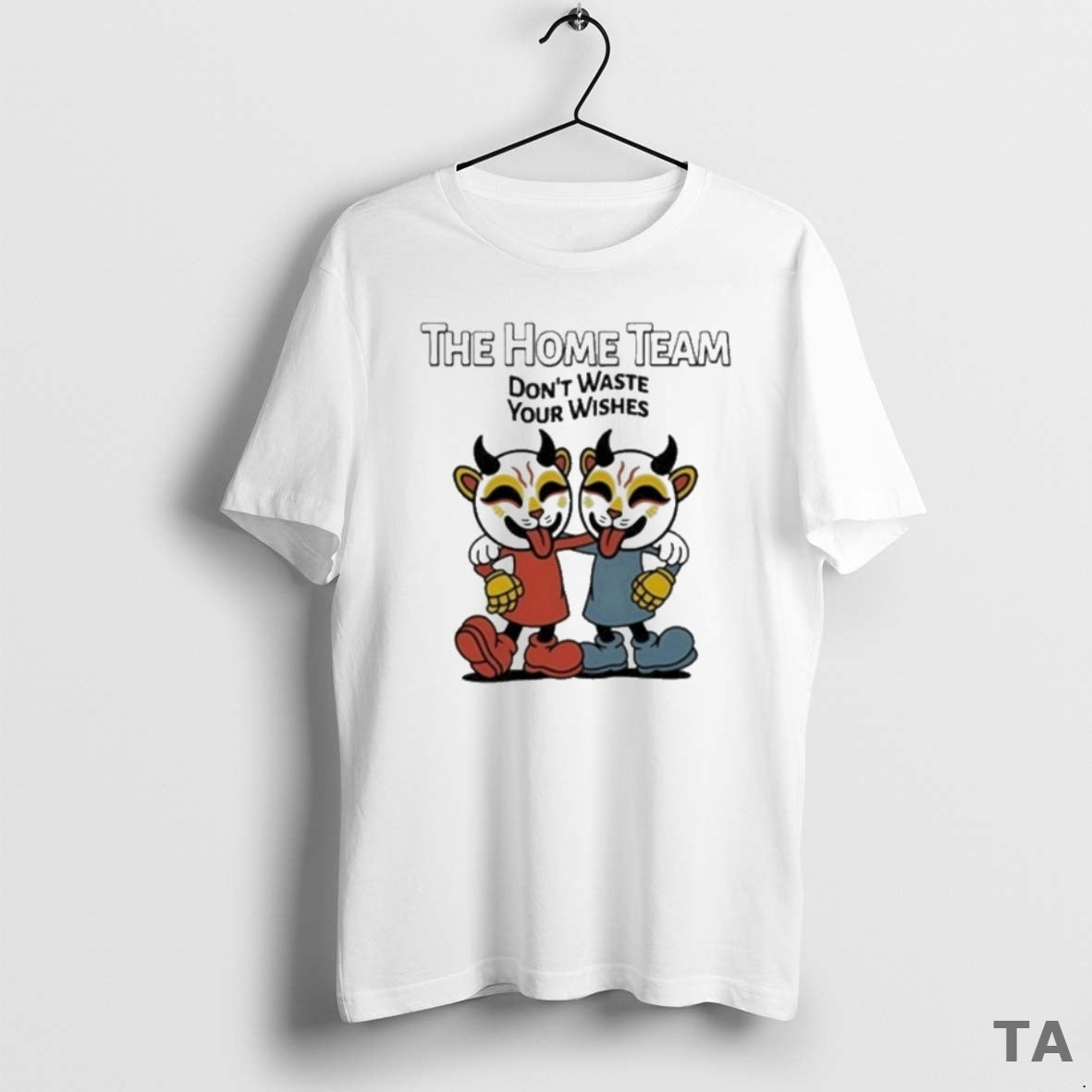 Top The Home Team Dont Waste Your Wishes Cuphead T Shirt Sweater