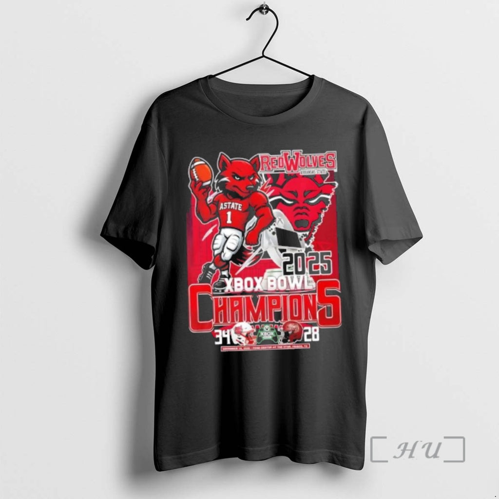 Trending 2025 Xbox Bowl Champions Red Wolves Arkansas State Mascot