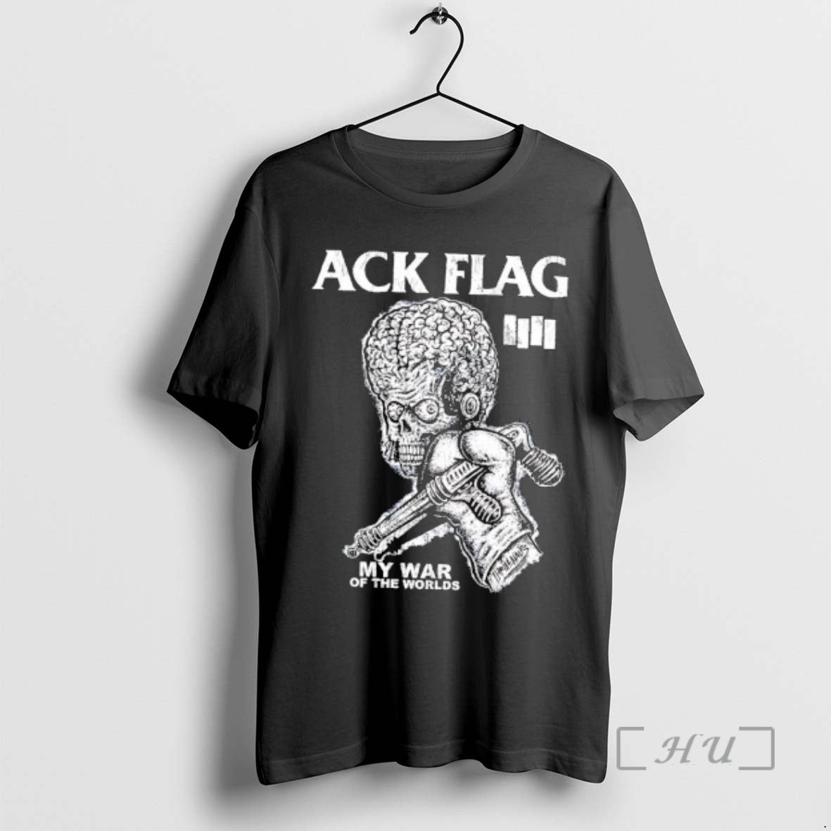 Trending Ack Flag My War Of The Worlds Brains And Skeletal Faces Premium T Shirts