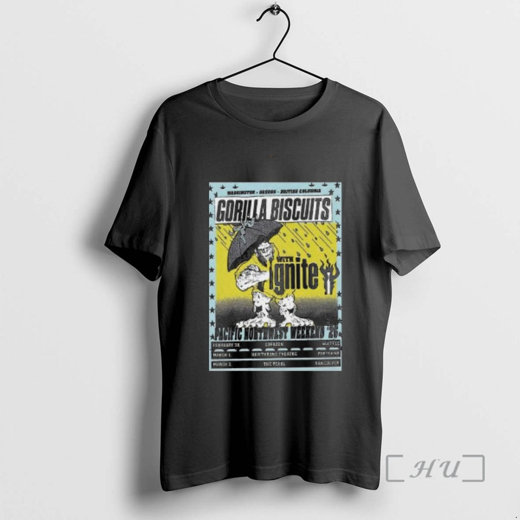 Trending Gorilla Biscuits Pacific Northwest Weekend 2026 Shows Circle Black