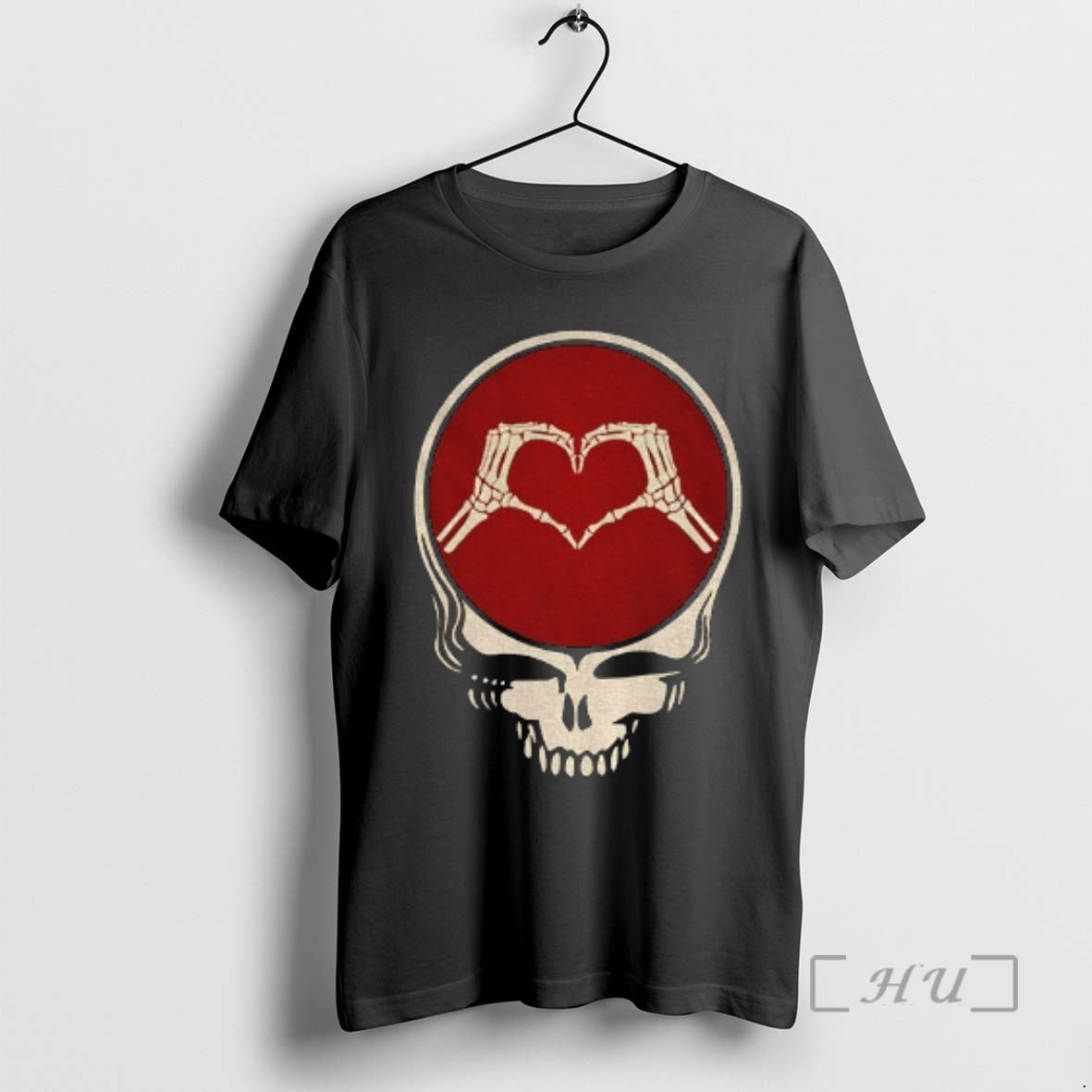 Trending Grateful Dead Skull Heart Hand Valentines Jerry Garcia Bob Weir Premium T Shirts Sweater