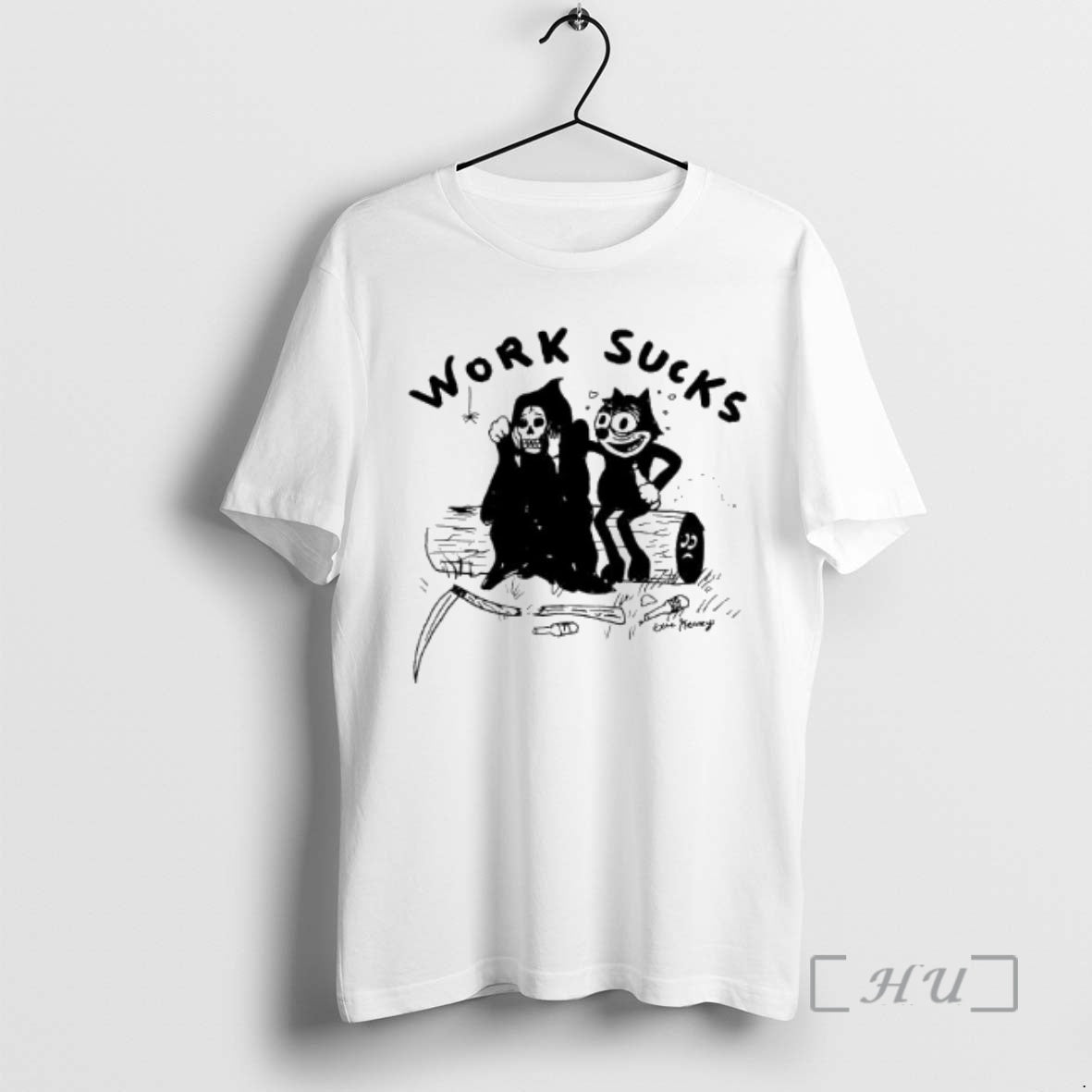 Trending Grim Reaper And Cat Felix Work Sucks