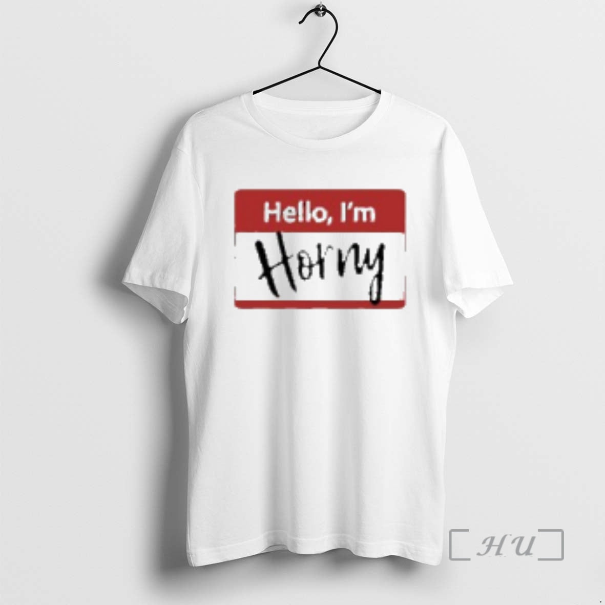 Trending Hello Im Horny Logo