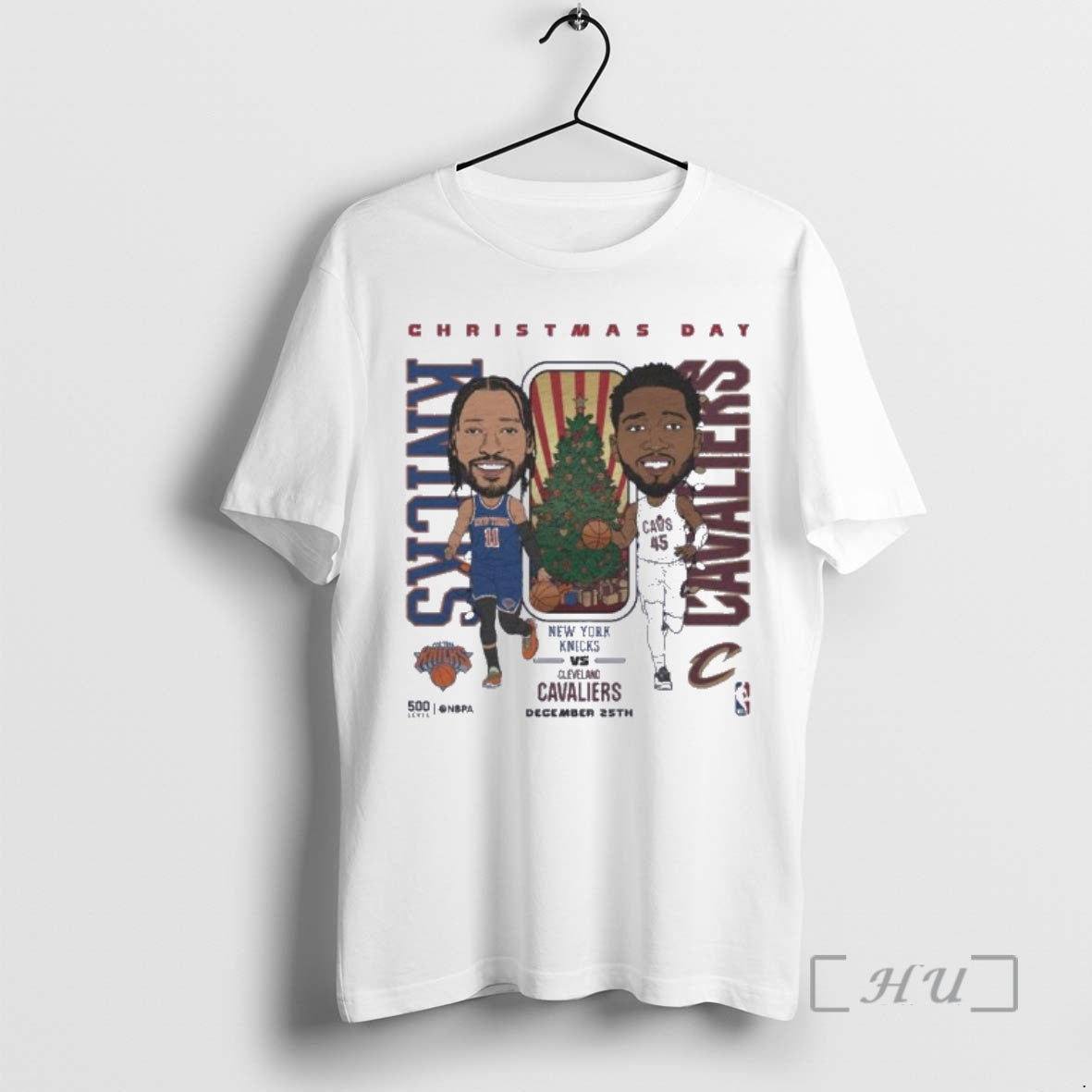 Trending Jalen Brunson Vs Donovan Mitchell 2025 Nba Christmas Day Match Up Premium T Shirts