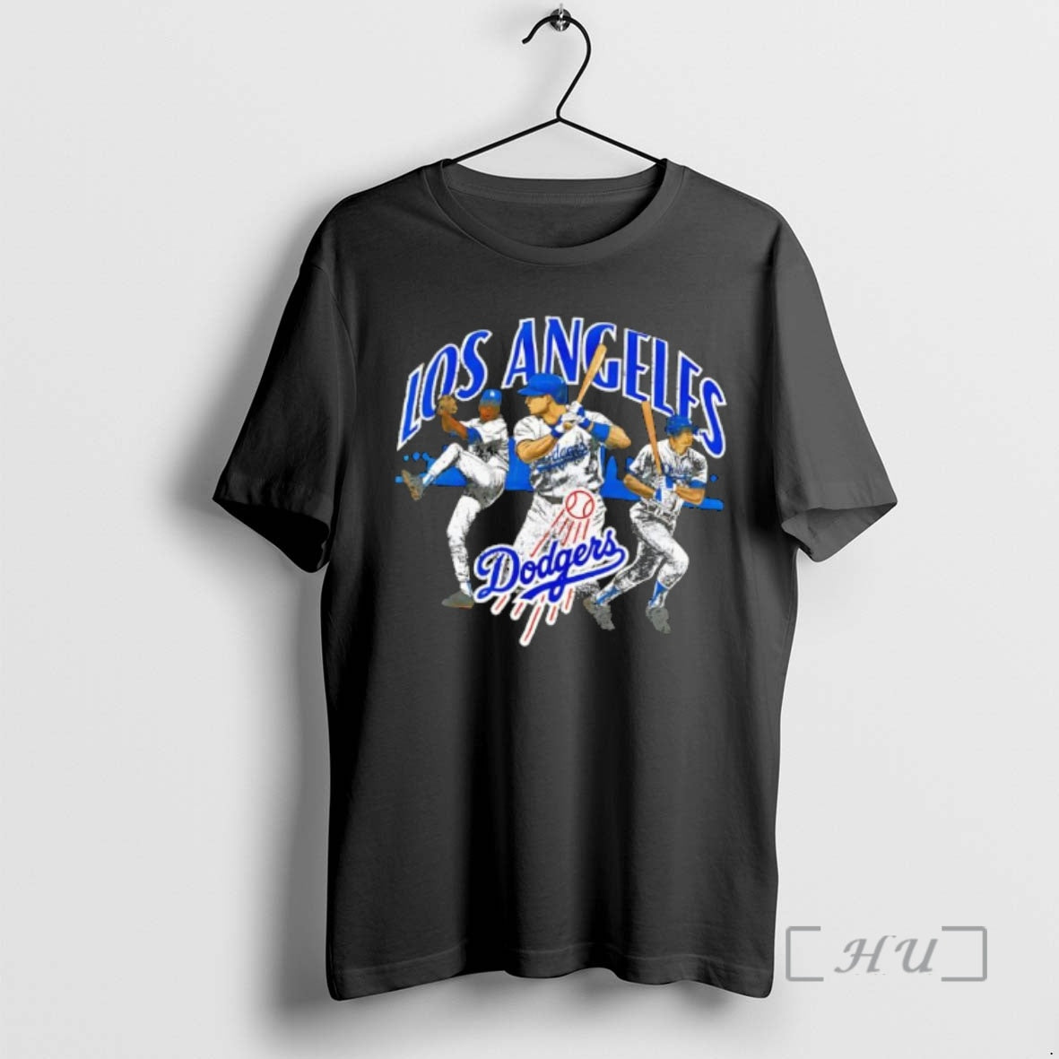 Trending Los Angeles Dodgers Baseball Graphic Three Players