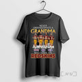 Trending Never Underestimate A Grandma Who Loves The Washington Redskins Legends Signatures Circle Black Premium