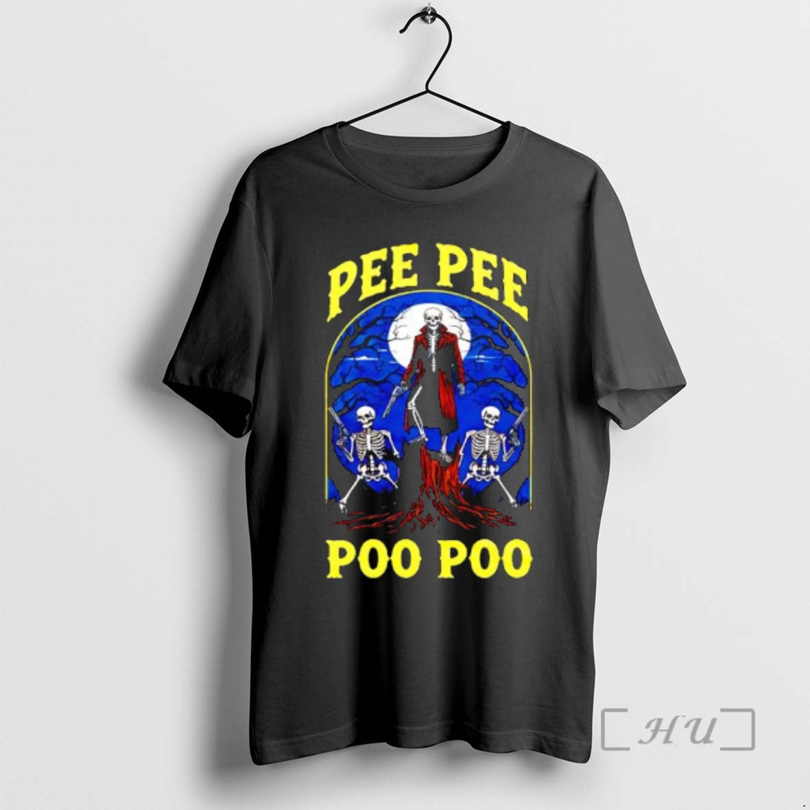 Trending Pee Pee Poo Poo Skeleton Graphic