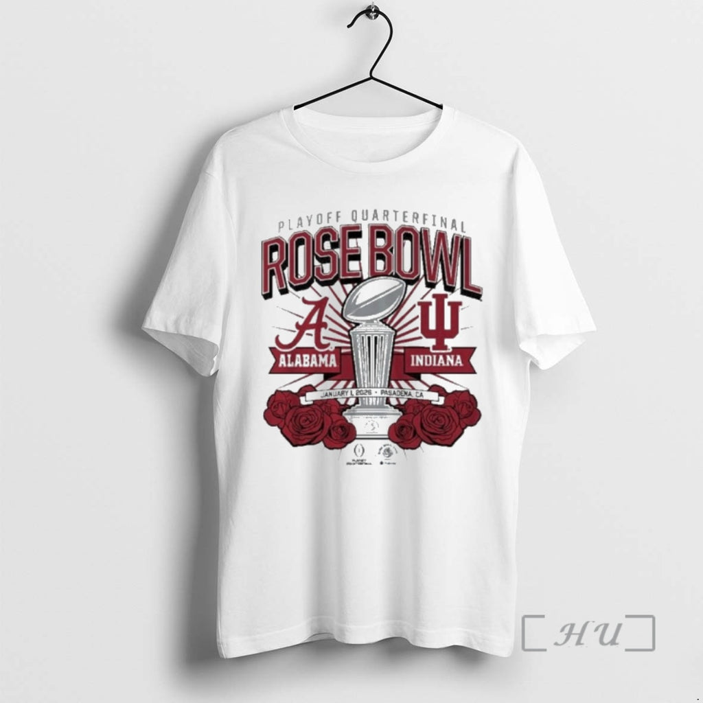 Trending Playoff Quarterfinal Rose Bowl Alabama Indiana January 1 2026 Pasadena Premium T Shirts Sweater
