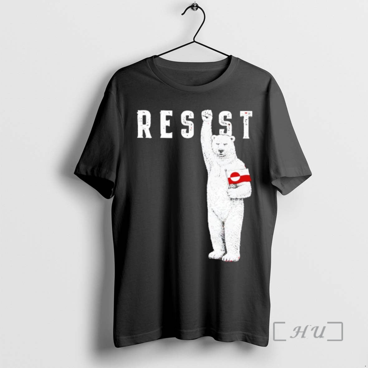 Trending Resist Polar Bear Greenland Flag Funny Political