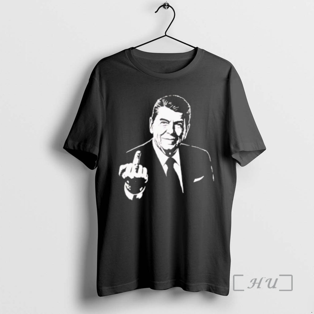 Trending Ronald Reagan Middle Finger Retro