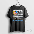 Trending Some Grandmas Play Bingo Real Grandmas Watch Los Angeles Chargers 2026 Premium T Shirts