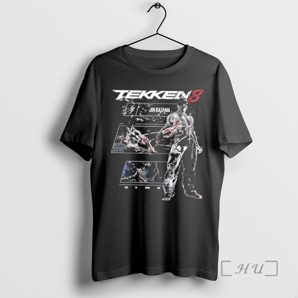 Trending Tekken 8 Jin Kazama Graphic Retro