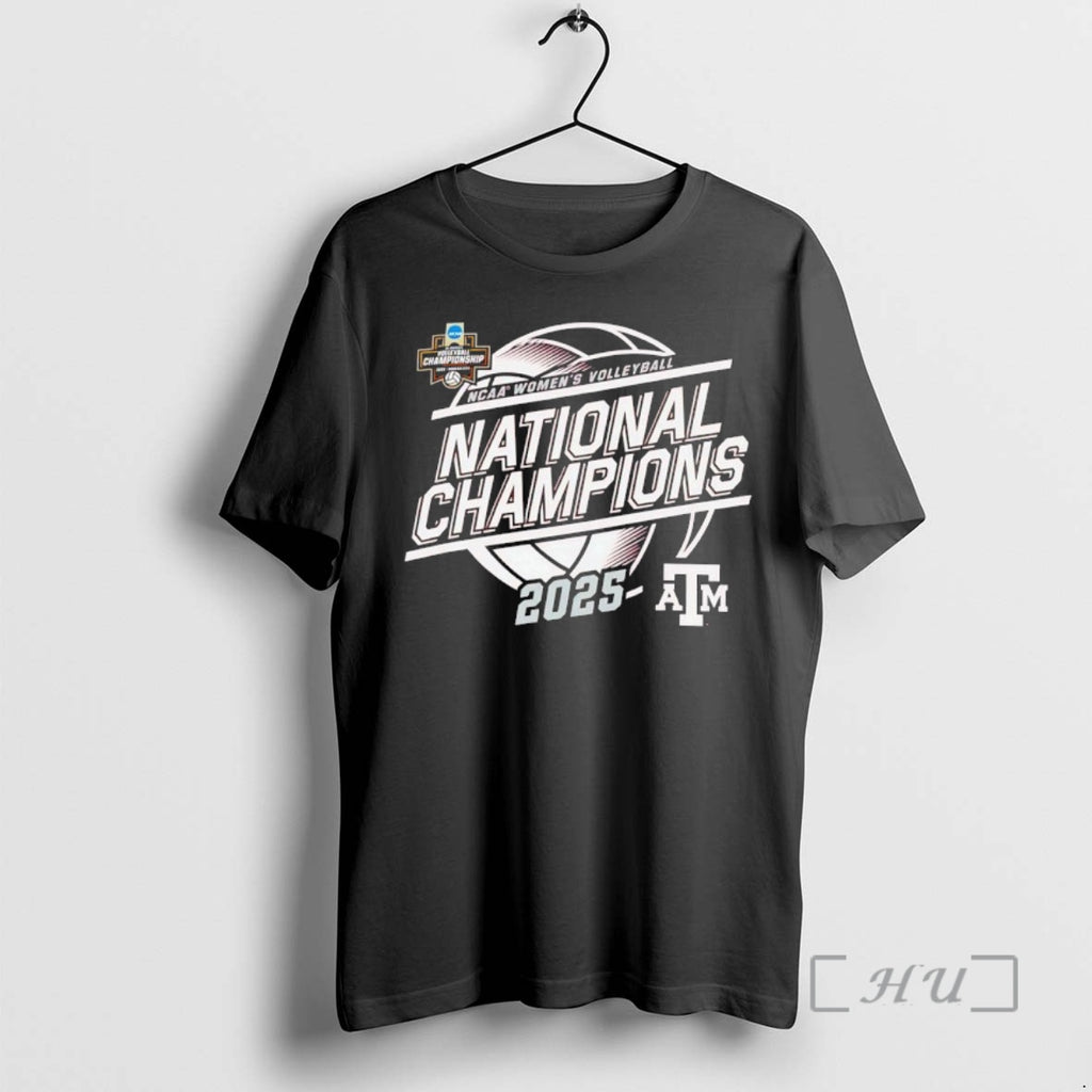 Trending Texas A And M Aggies 2025 Ncaa Womens Volleyball National Champions Logo Premium