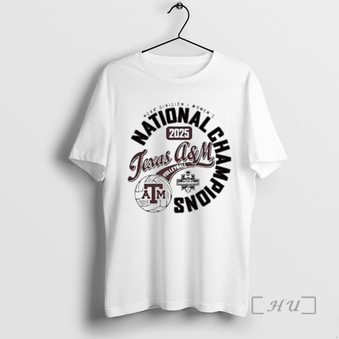 Trending Texas Am Aggies 2025 Ncaa Division I Womens Volleyball National Champions Circle White Premium