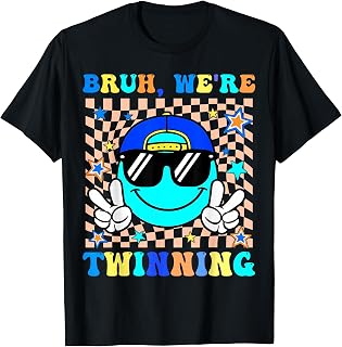 Bruh We'Re Twinning Retro Twin Day Spirit Week Unisex T-shirt, Sweatshirt, Hoodie (1)