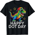 Happy Dot Day Dinosaur Polka Dot Toddler Unisex T-shirt, Sweatshirt, Hoodie (1)