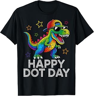 Happy Dot Day Dinosaur Polka Dot Toddler Unisex T-shirt, Sweatshirt, Hoodie (1)