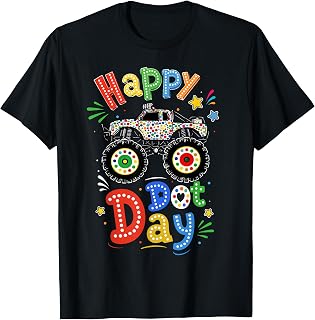 Happy Dot Day Monster Truck Polka Dot Unisex T-shirt, Sweatshirt, Hoodie (1)