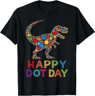 Dot T-Rex Colorful Polka Dot Dinosaur Boy Girl Unisex T-shirt, Sweatshirt, Hoodie (1)