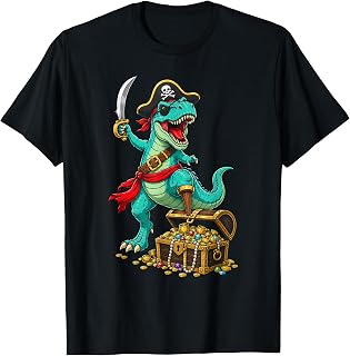 Pirate Dinosaur Rex Halloween Unisex T-shirt, Sweatshirt, Hoodie (1)