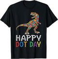 Dino Rex Happy Dot Day Colorful Polka Dot Unisex T-shirt, Sweatshirt, Hoodie (1)