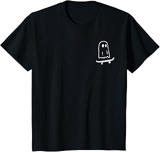 Ghost Skateboard Retro Halloween Costume Unisex T-shirt, Sweatshirt, Hoodie (1)