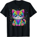 Happy Dot Day Cat Kitty Colorful Polka Dot Girl Unisex T-shirt, Sweatshirt, Hoodie (1)