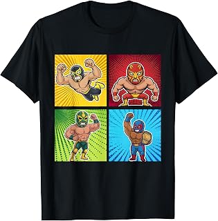 Wrestling Comic Book Wrestler Mexican Lucha Libre Mask Unisex T-shirt, Sweatshirt, Hoodie (1)