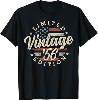 Vintage 1956 Limited Edition Usa Flag 70th Birthday Unisex T-shirt, Sweatshirt, Hoodie (1)