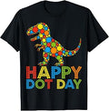 Happy Dot Day Dinosaur Polka Dot Toddler Unisex T-shirt, Sweatshirt, Hoodie (1)